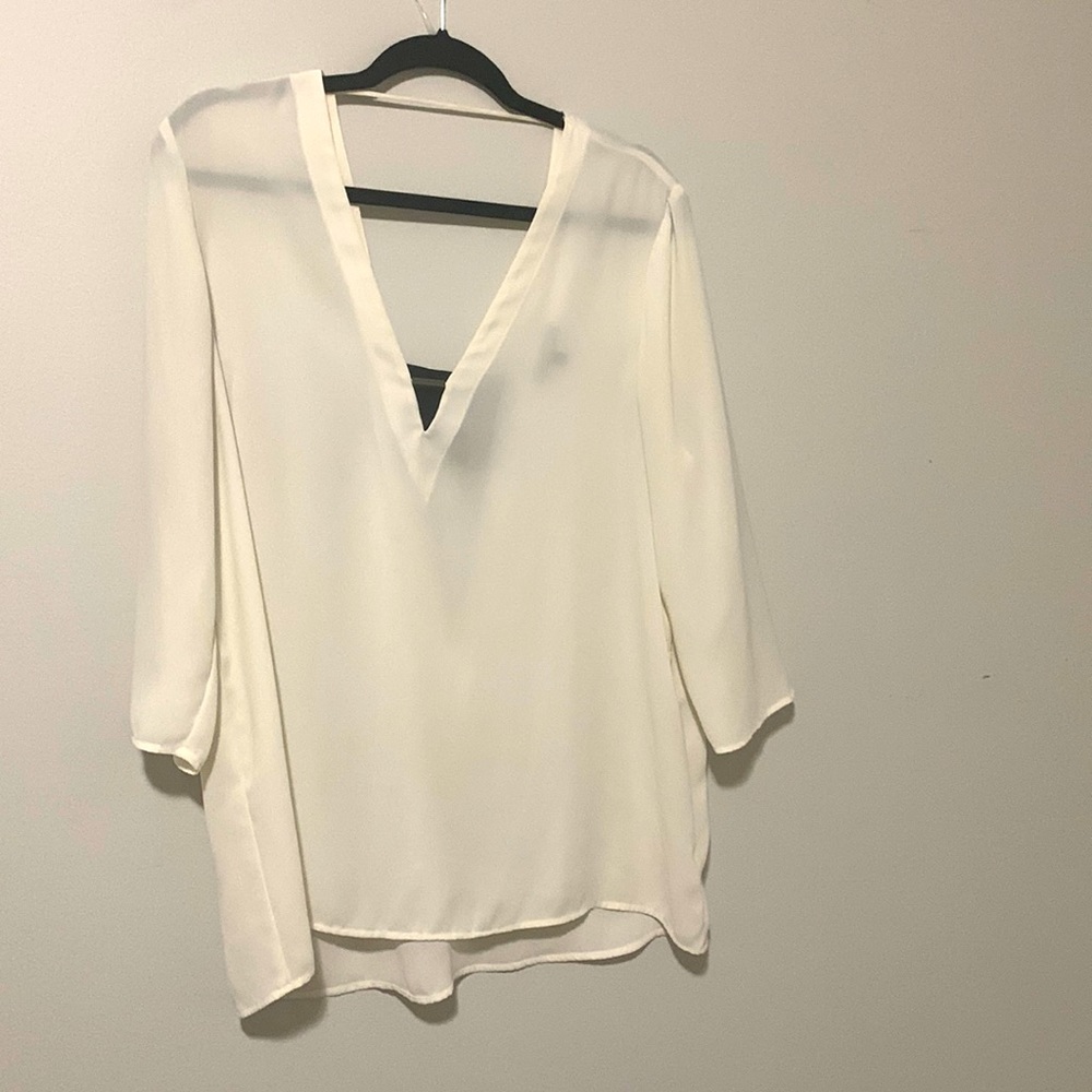 Express size L white top